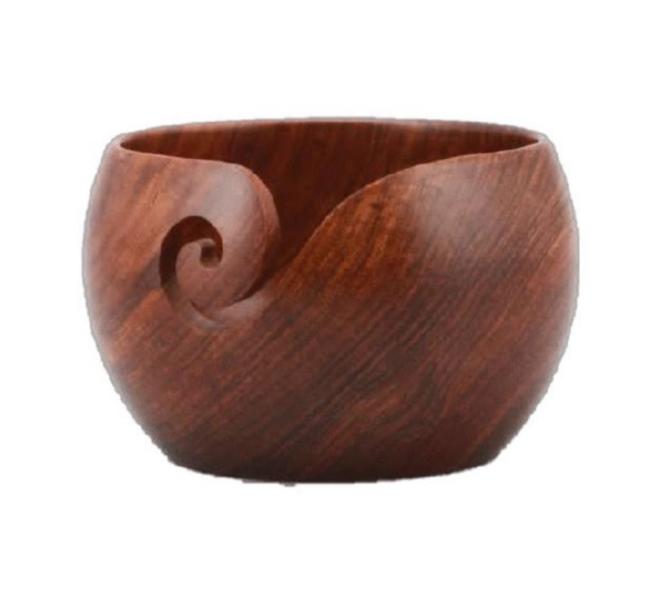 Sheesham Wood Yarn Bowl