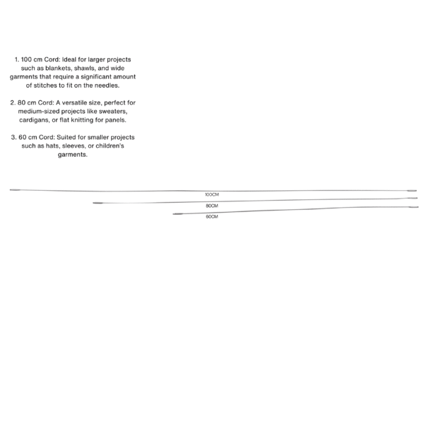 Premium Glittering Sky Silver Resin Interchangeable Circular Knitting Needles - Image 8