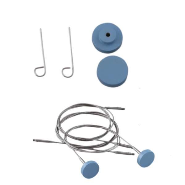 Premium Glittering Sky Silver Resin Interchangeable Circular Knitting Needles - Image 5