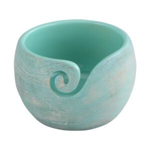 Handmade Light Green Yarn Bowl - Perfect for Knitting & Crochet Lovers