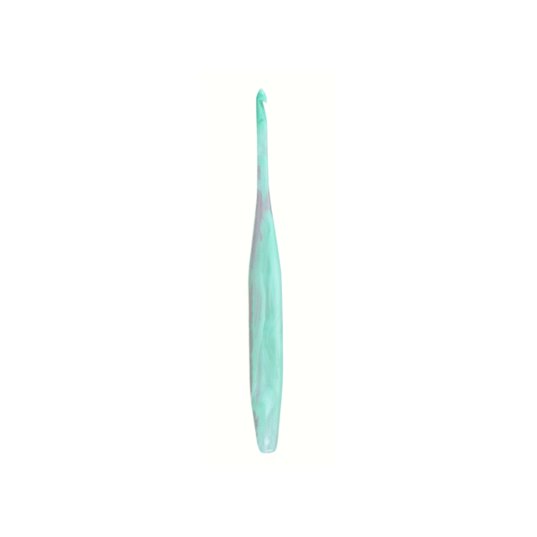 Aquamarine Resin Crochet Hook - Multiple Sizes Available