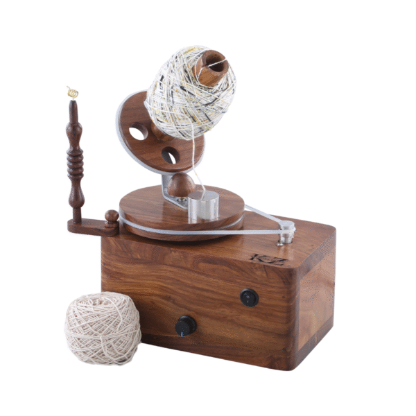 Electric Yarn Ball Winder - Premium Wooden Construction, Fully Automatic, Quiet & Effortless Yarn Winding - Image 2