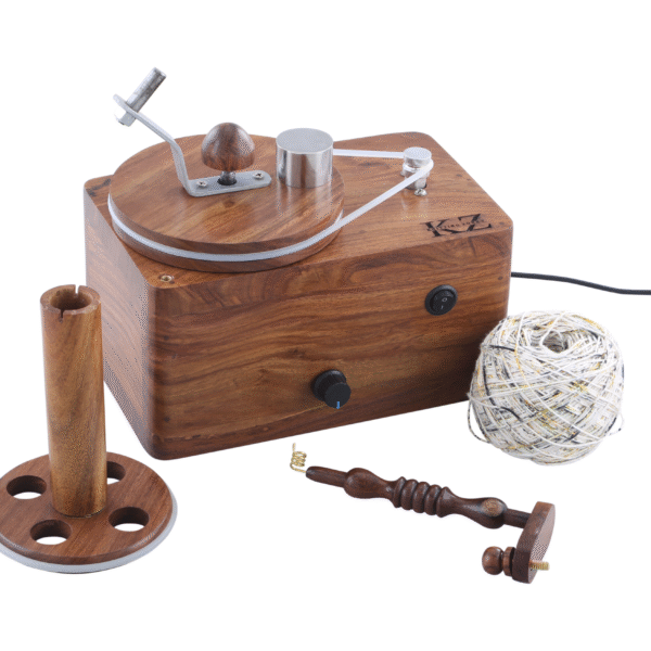 Electric Yarn Ball Winder - Premium Wooden Construction, Fully Automatic, Quiet & Effortless Yarn Winding - Image 4