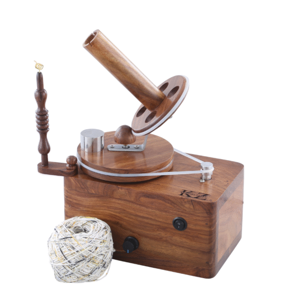 Electric Yarn Ball Winder - Premium Wooden Construction, Fully Automatic, Quiet & Effortless Yarn Winding - Image 6